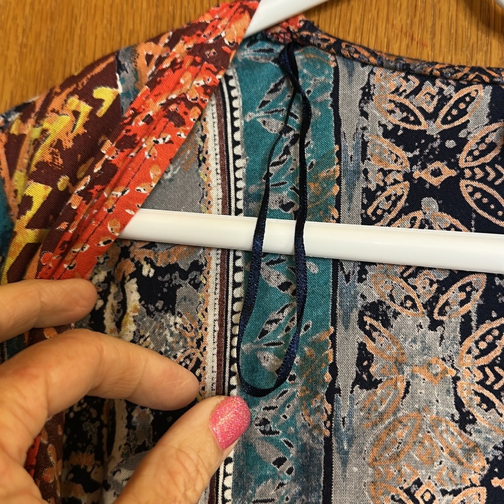 Angie Boho Kimono Batik Design MSRP $48 - Picture 6 of 10